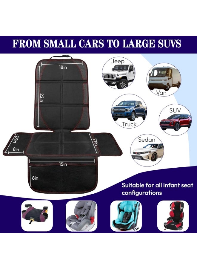 YelaJoy Car Seat Protector for Child Car Seat, Durable 600D Fabric Waterproof Carseat Protector Car Seat Cover, Thick Pad, Anti Slip Backing, Child Seat Protection, Suitable for Babies & Pets - Image 2